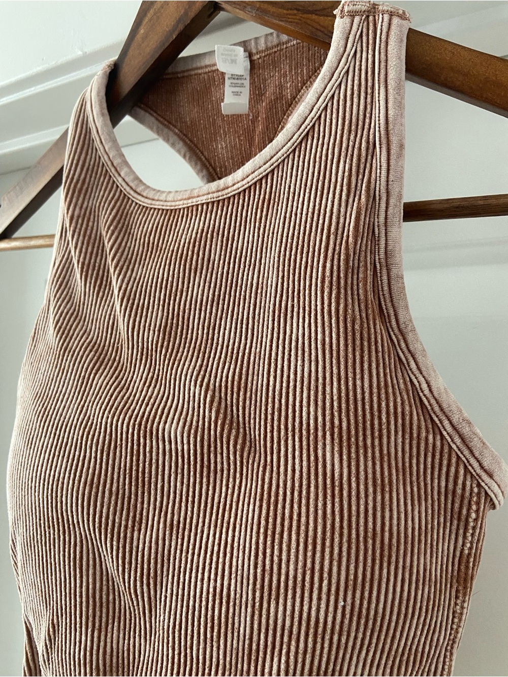 Zenana Ribbed Crop Tank Top - Picture 3 of 5